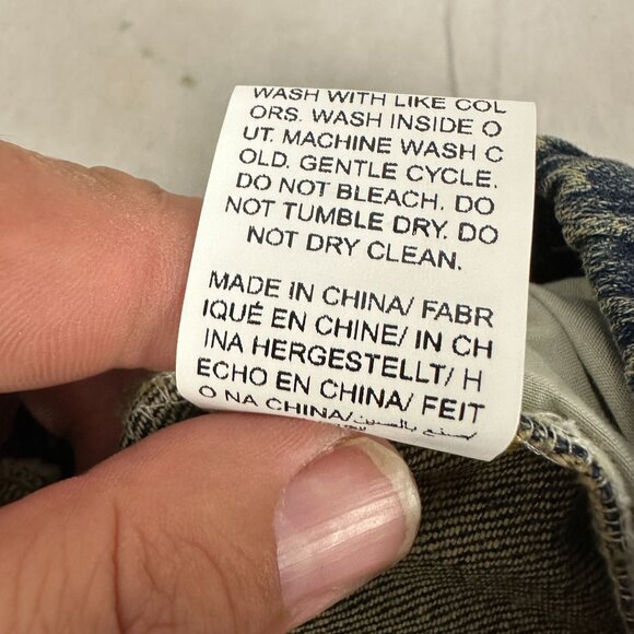 Childrens Denim Shorts Elastic Waist Distressed Look Size 150 US Size 12 - Picture 6 of 6